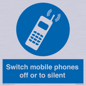 Switch mobile phones off or to silent